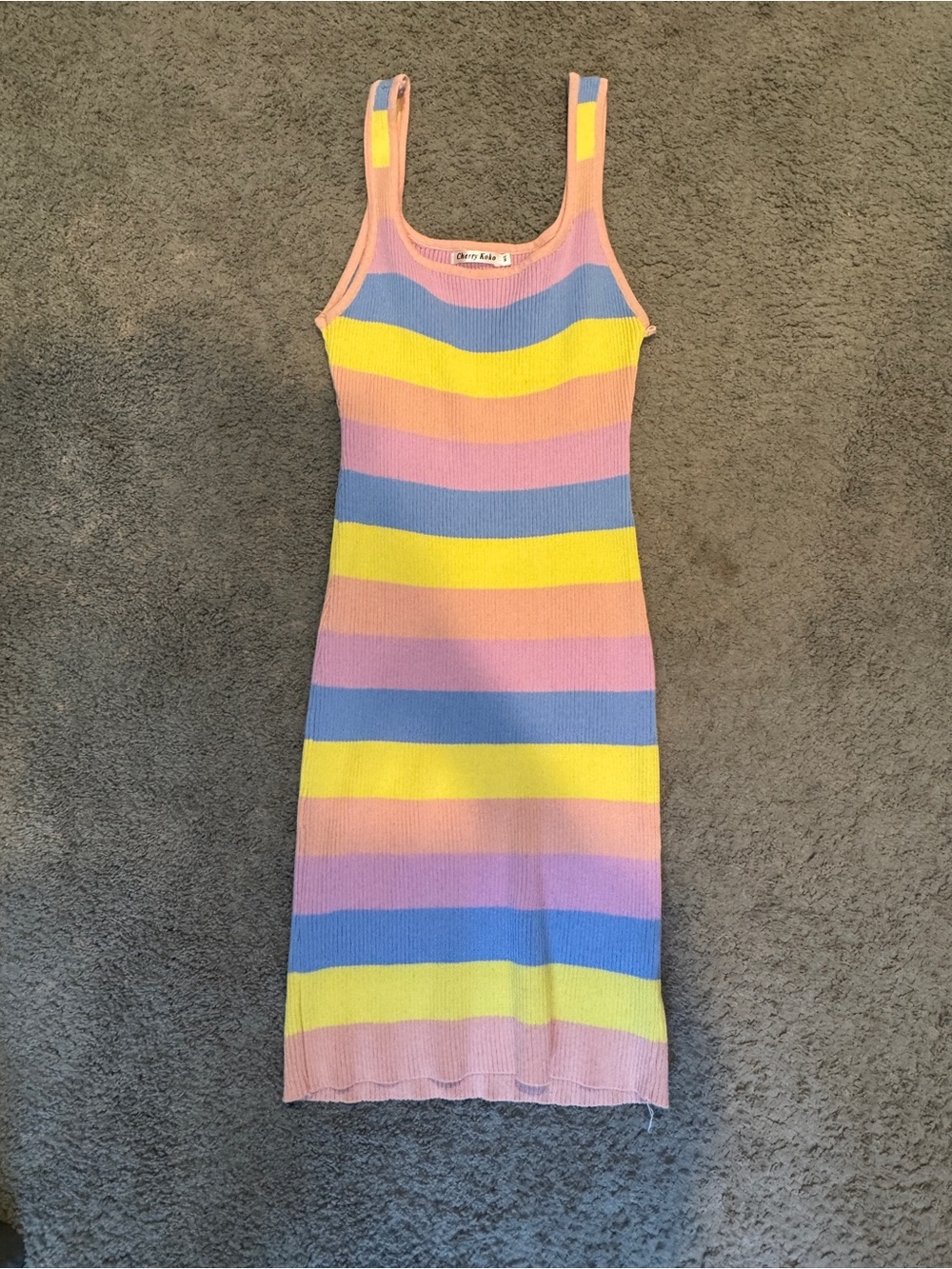 Striped Pastel Tank Dress
